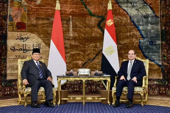 Prabowo dan Presiden Mesir Kompak Suarakan Gencatan Senjata di Palestina