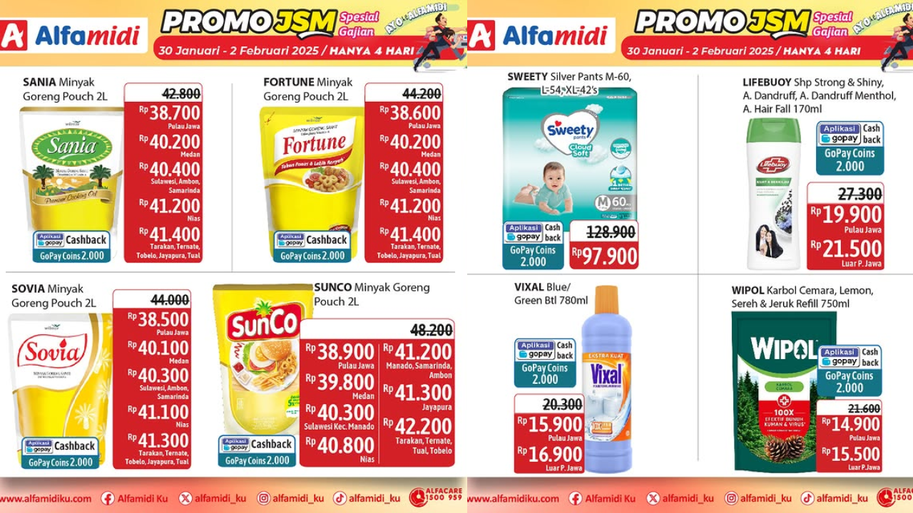 Promo JSM Alfamidi Minggu Ini 31 Januari-2 Februari 2025, Minyak Goreng Filma Rp37 Ribuan