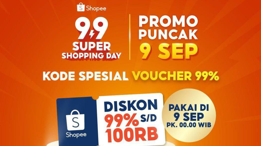 10 Kode Voucher Shopee 9.9 Bulan September 2024, Buruan Klaim dan Dapatkan Diskon hingga Gratis Ongkir! 