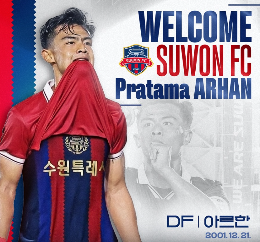 Pratama Arhan Resmi Direkrut Suwon FC, Netizen: Semoga Tak Jadi Penghangat Bangku Cadangan