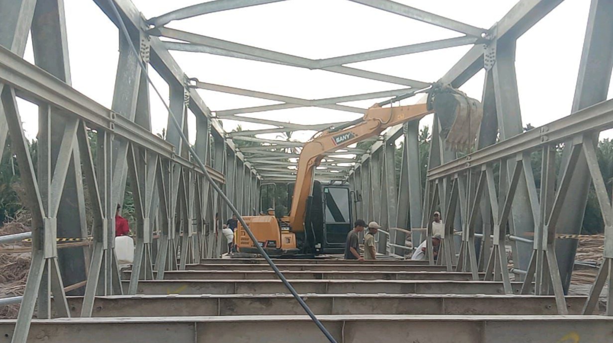 Percepat Mobilisasi Masyarakat, Kementerian PU Mulai Pasang Jembatan Bailey di Aceh