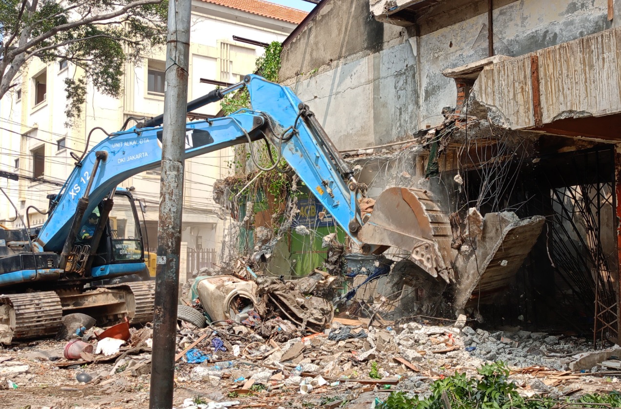 Gedung Teater Jotet di Johar Baru Digusur Oleh Pemkot Jakpus