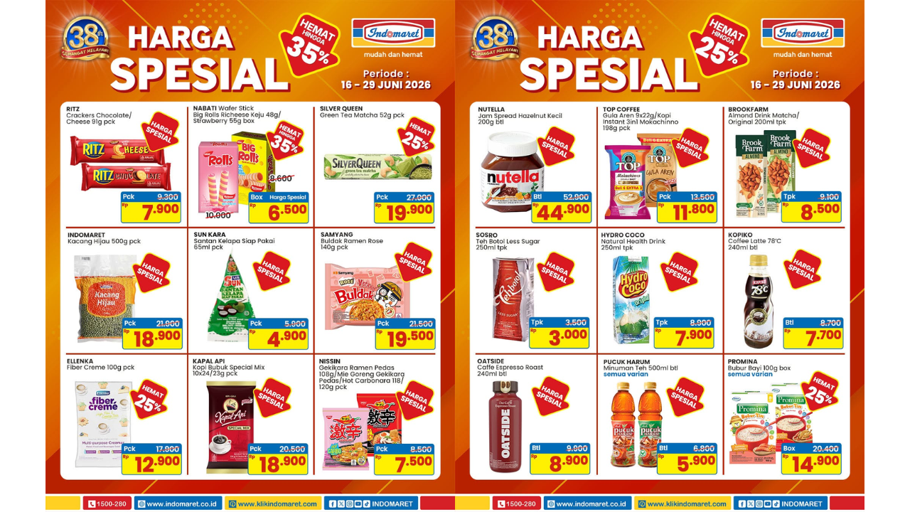 Promo Indomaret Terbaru Periode 20 Juni 2026, Diskon Cokelat Silver Queen Green Tea Matcha Cuma Rp19 Ribu