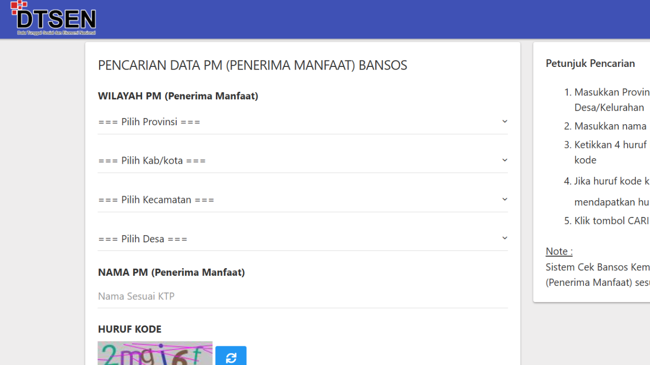 Cara Cek DTSEN Pakai NIK KTP untuk Pastikan Penerima Terdaftar Bansos 2025