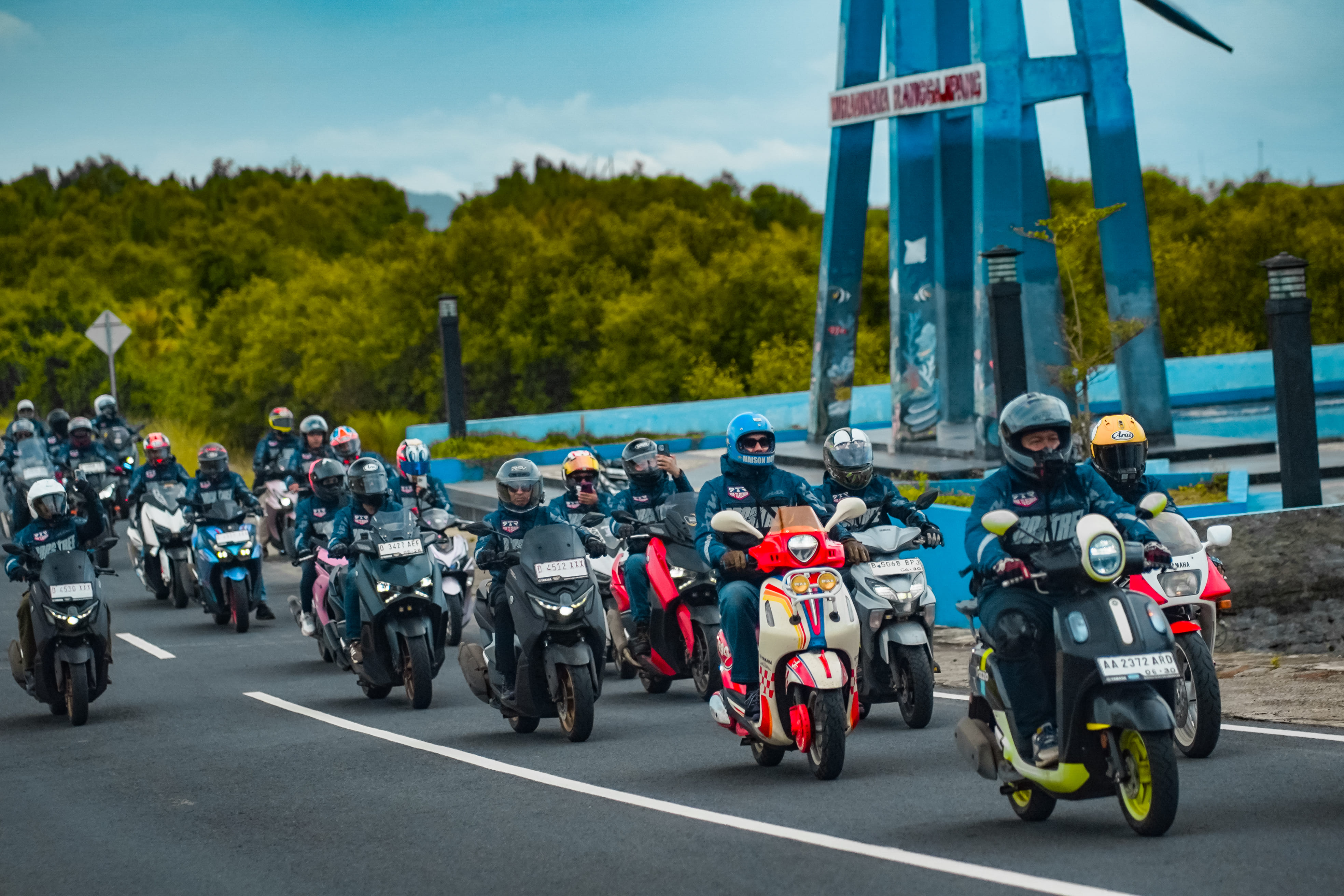 Yamaha Ride to Reunion, Touring Seru Ratusan Kilometer Sambung Silaturahmi di Batu Karas
