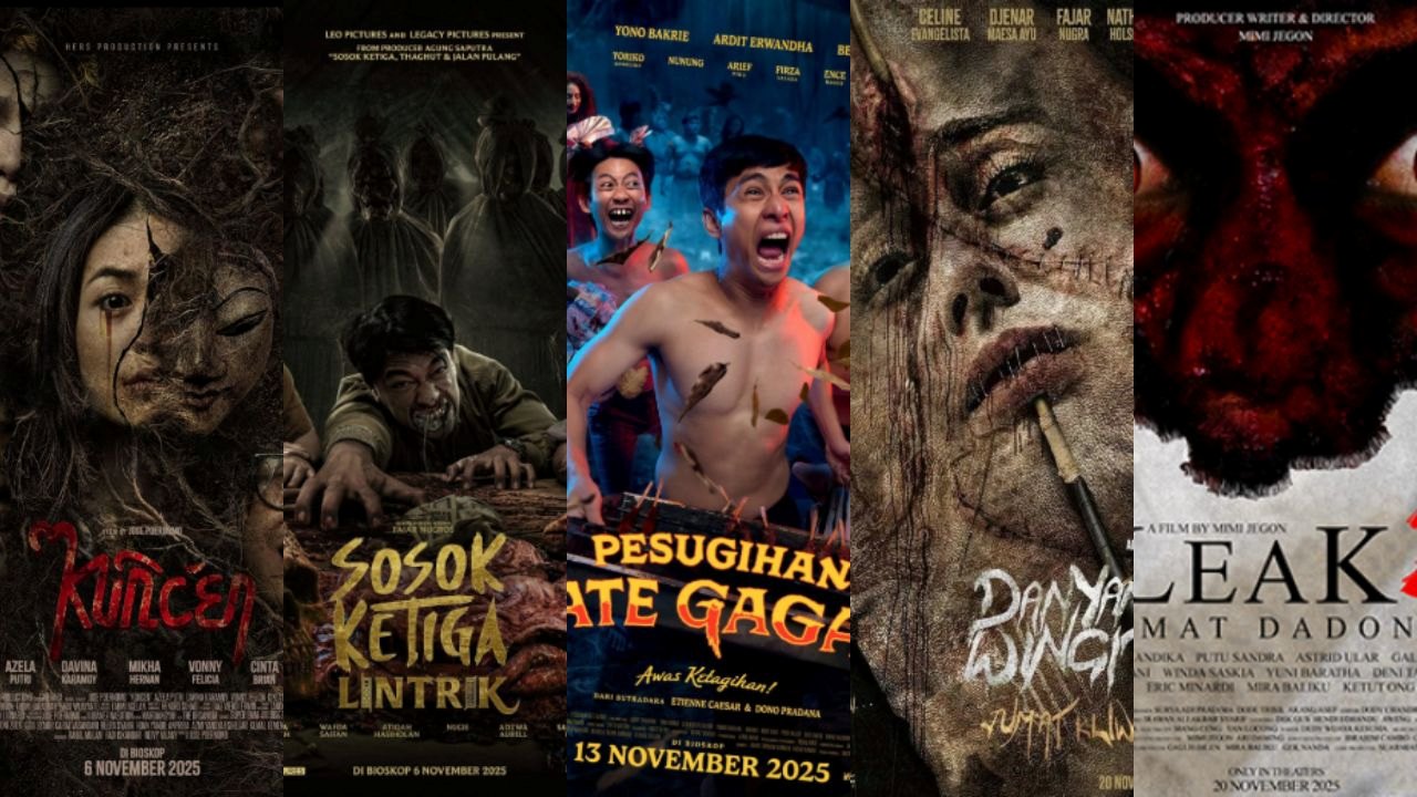 Seram Abis! 5 Film Horor Indonesia yang Tayang November 2025, dari Ritual Mistis Hingga Horor Komedi