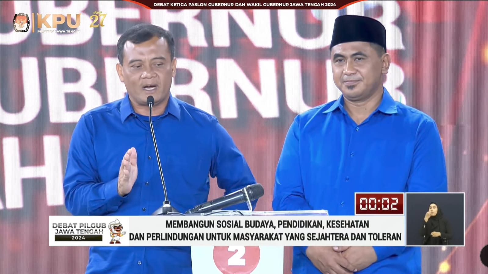 Debat Ketiga Pilgub Jateng, Ahmad Luthfi Tegaskan Komitmen Lindungi Hak Pekerja Jawa Tengah