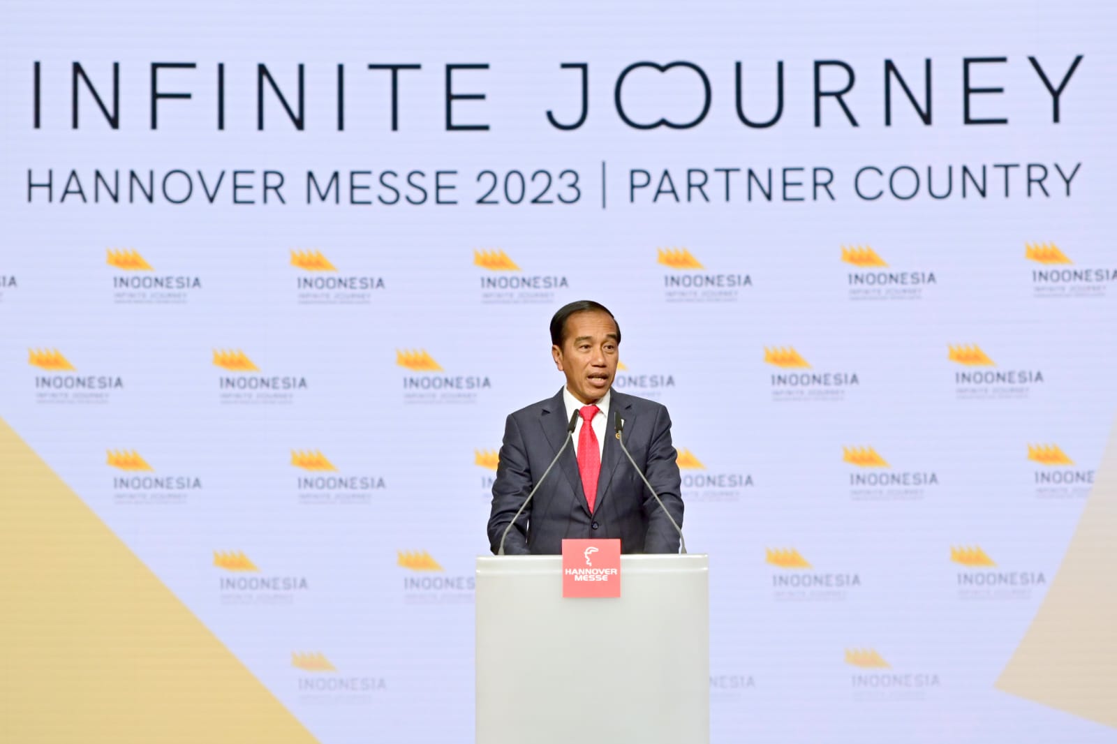 Jadi Partner Country Hannover Messe 2023, Jokowi Tegaskan Indonesia Terbuka untuk Investasi dan Kolaborasi