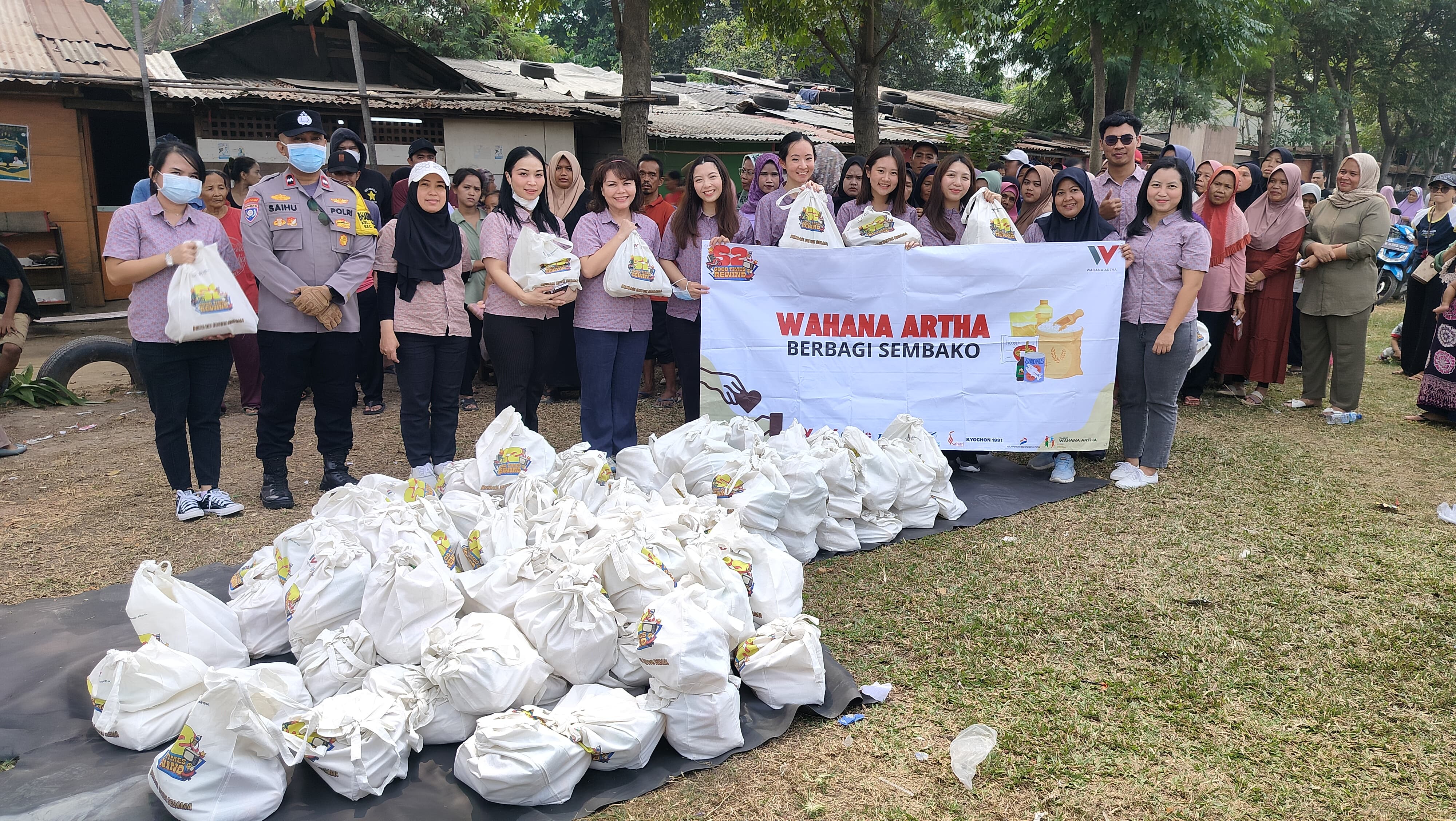 Wujud Syukur Sambut HUT ke-52, Wahana Artha Group Bagikan 1.000 Paket Sembako 