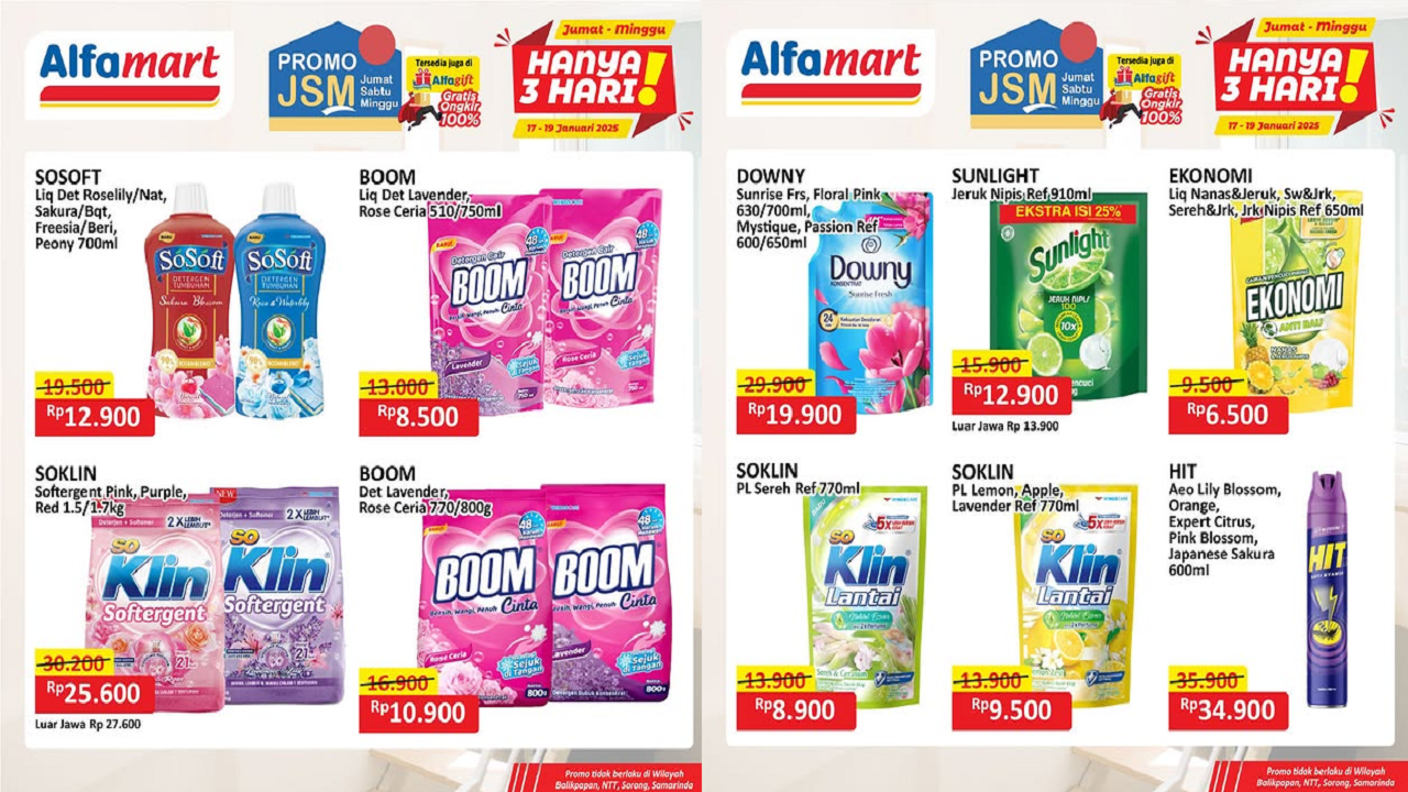 Promo JSM Alfamart Terbaru Hari Ini 18 Januari 2025, Sabun Ekonomi Cuma Rp6 Ribuan!