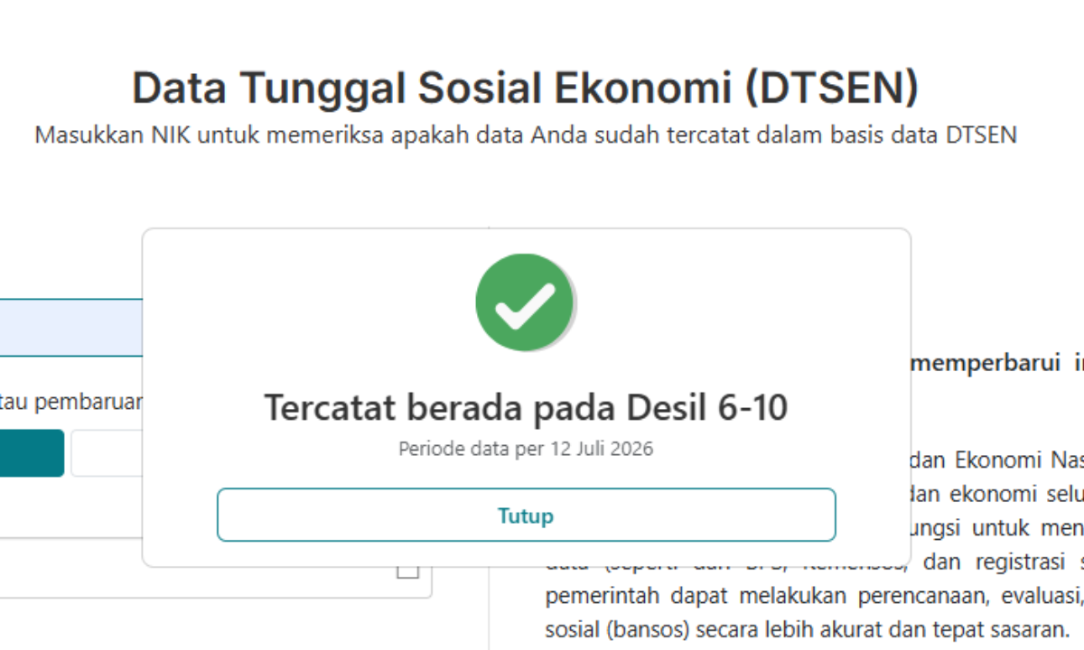 2 Link Resmi Cek Desil Kemensos Langsung dari HP, Cuma Login Pakai NIK KTP! 