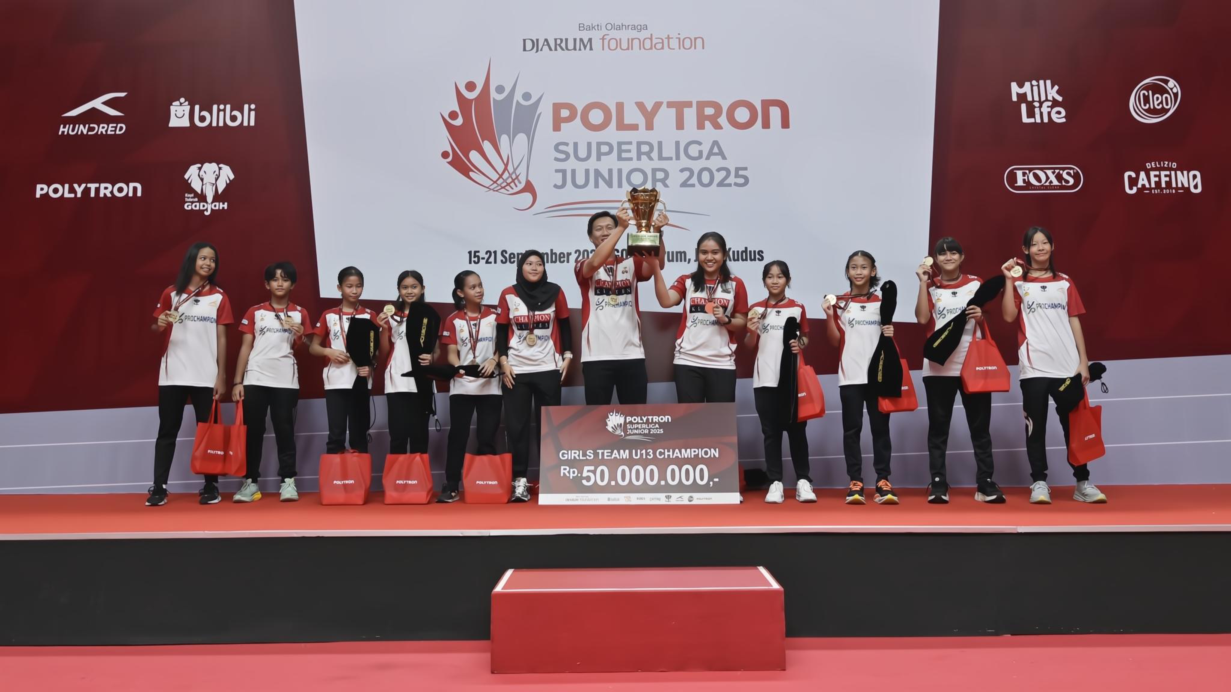 Polytron Superliga Junior 2025: PB Djarum Raih Piala Sigit Budiarto dan Liem Swie King