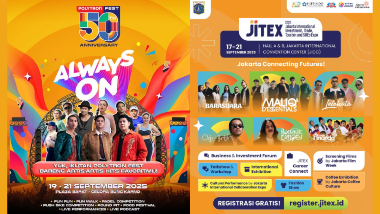 8 Daftar Event Jakarta di GBK Akhir Pekan 20-21 September 2025, Ada Konser Musik RAN hingga Sal Priadi