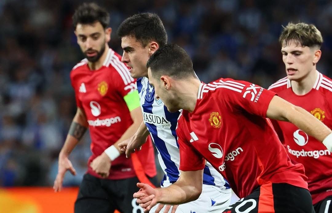 Real Sociedad vs Manchester United Imbang 1-1, Handball Bruno Fernandez Buyarkan Kemenangan MU