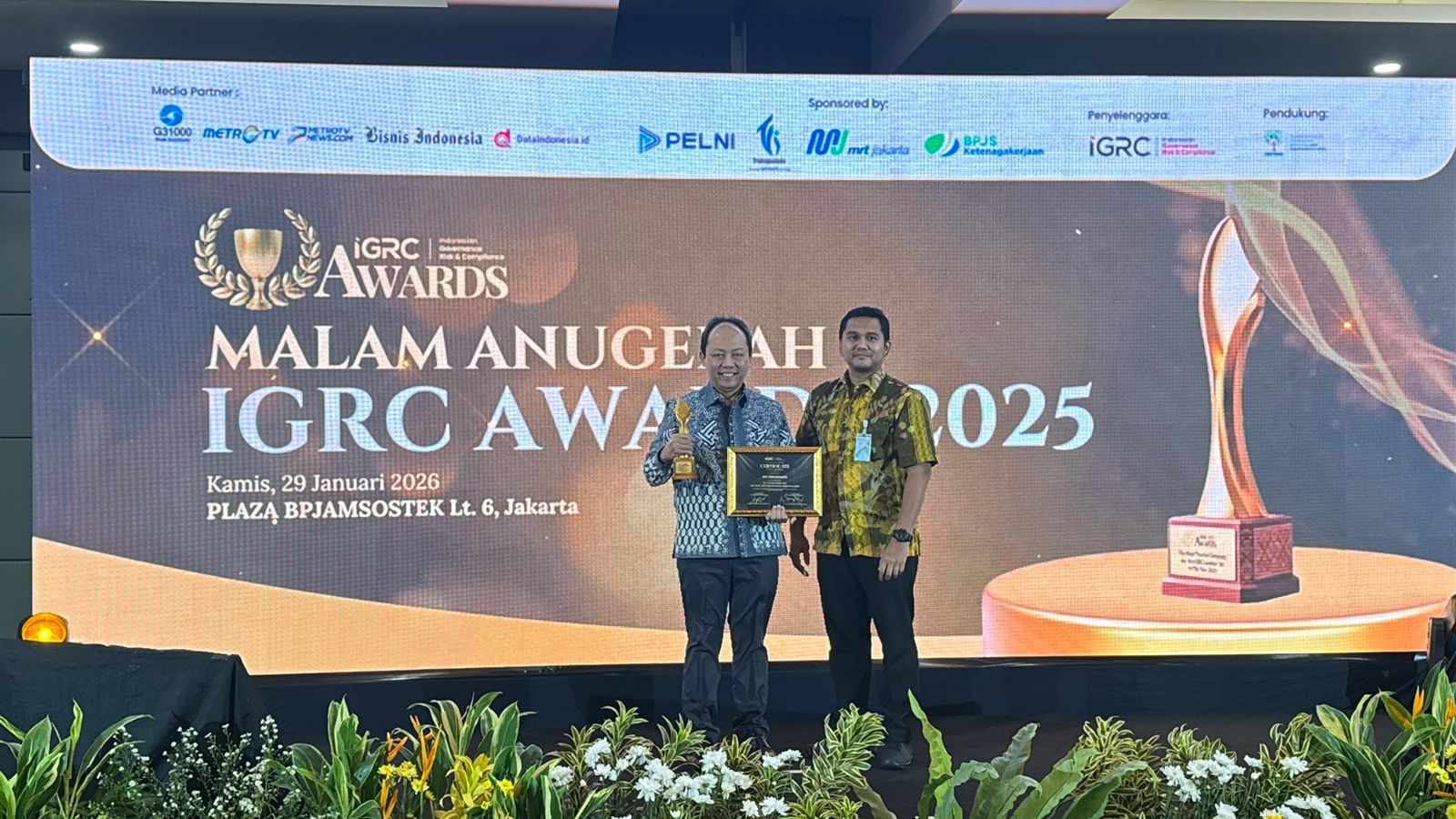 BRI Insurance Raih Penghargaan Bergengsi IGRC Awars 2026 atas Kinerja dan Tata Kelola Perusahaan
