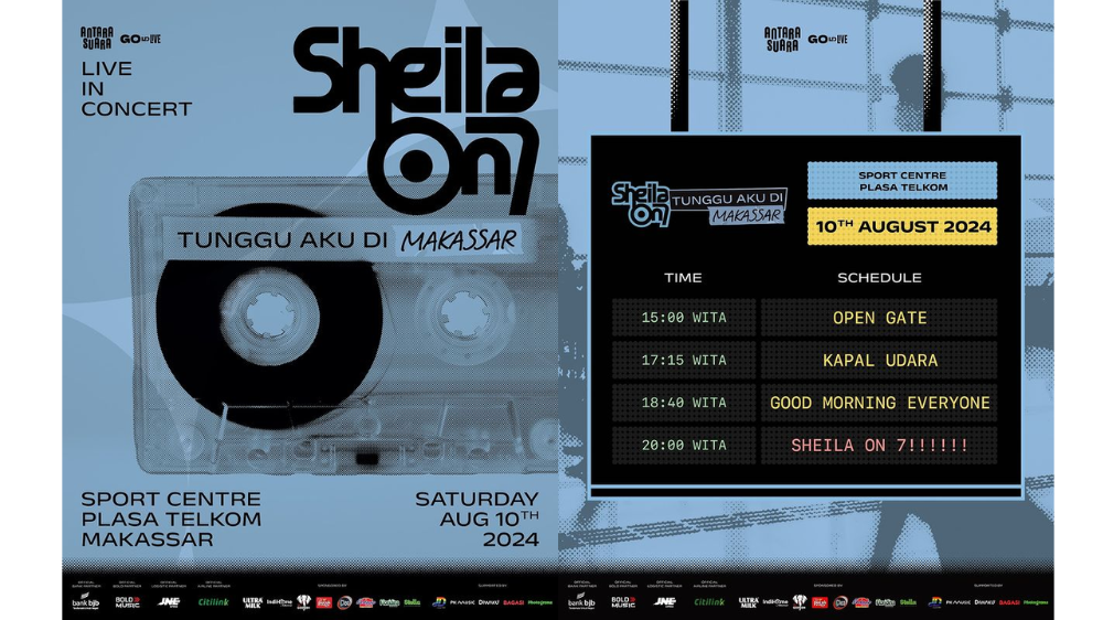 Siap-Siap! Rundown Konser Sheila On 7 di Makassar, Open Gate Pukul 15.00 WIB