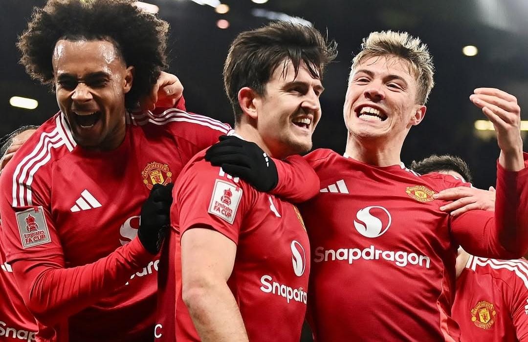 Man Utd vs Leicester 2-1: Tandukan Harry Maguire Bawa Setan Merah ke 16 Besar Piala FA