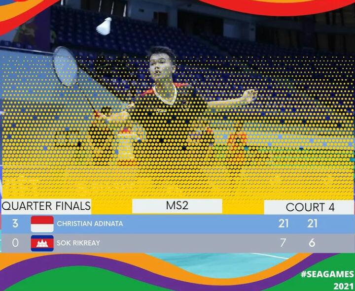 Indonesia Lolos ke Semifinal Badminton SEA Games Usai Tekuk Kamboja 3-0