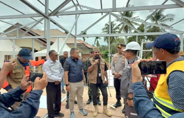 Pembangunan Huntara Bagi Korban Banjir Aceh Timur Dikebut