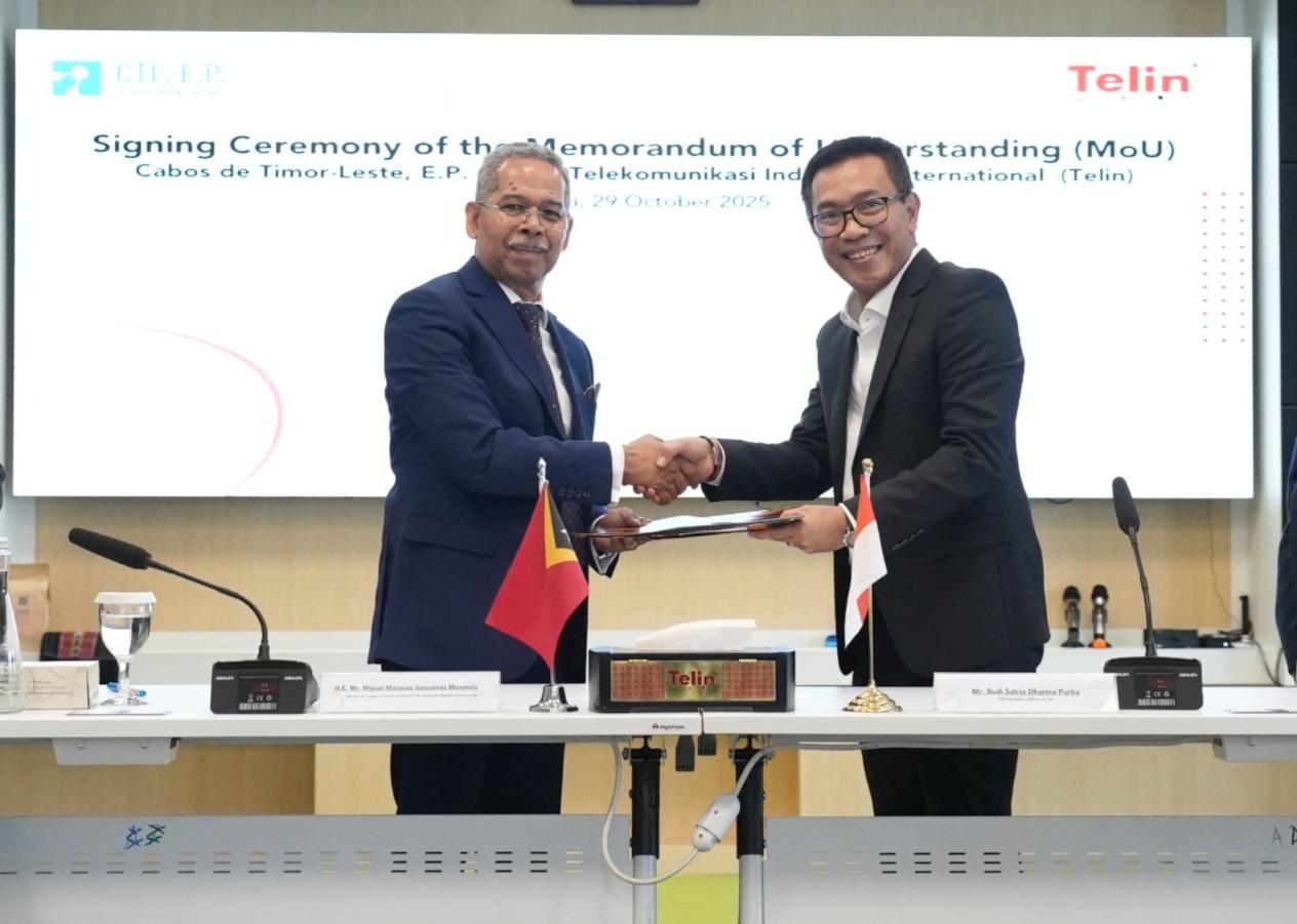 Telin dan Cabos de Timor-Leste, E.P. Tandatangani MoU Perkuat Kolaborasi Bilateral Pengembangan Infrastruktur Digital 