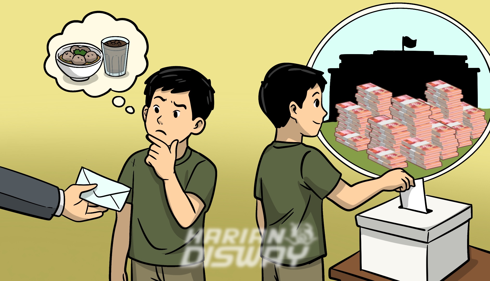 Suara Seharga Bakso dan Kopi: Ironi Fiskal di Balik Politik Uang