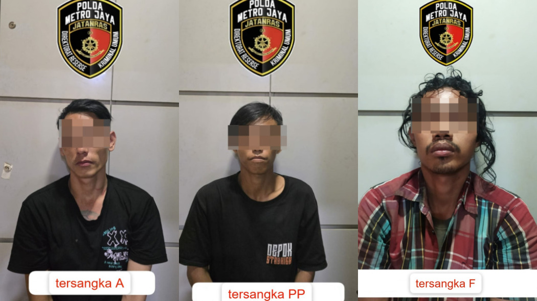 Kerap Palak Sopir Truk Berpelat Luar Daerah, Jatanras Bekuk 3 Preman di Kalideres