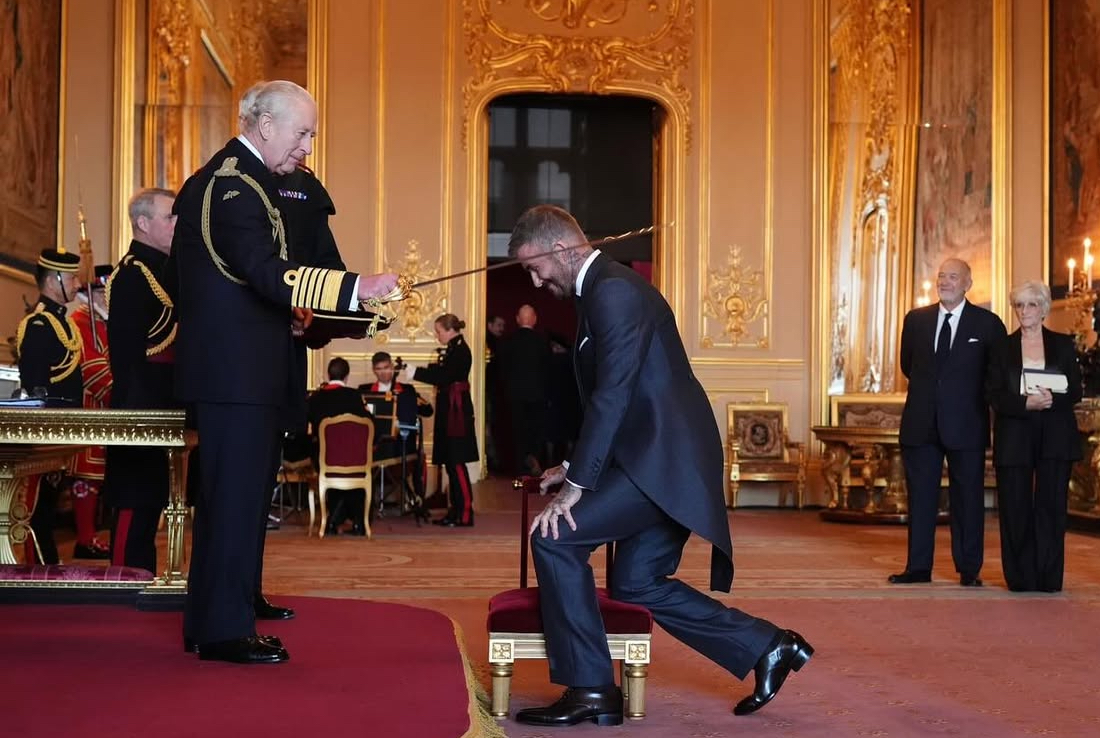 David Beckham Resmi Dianugerahi 'Knight Bachelor' Raja Charles III, Perjalanan Legenda Man United Menuju Gelar Ksatria