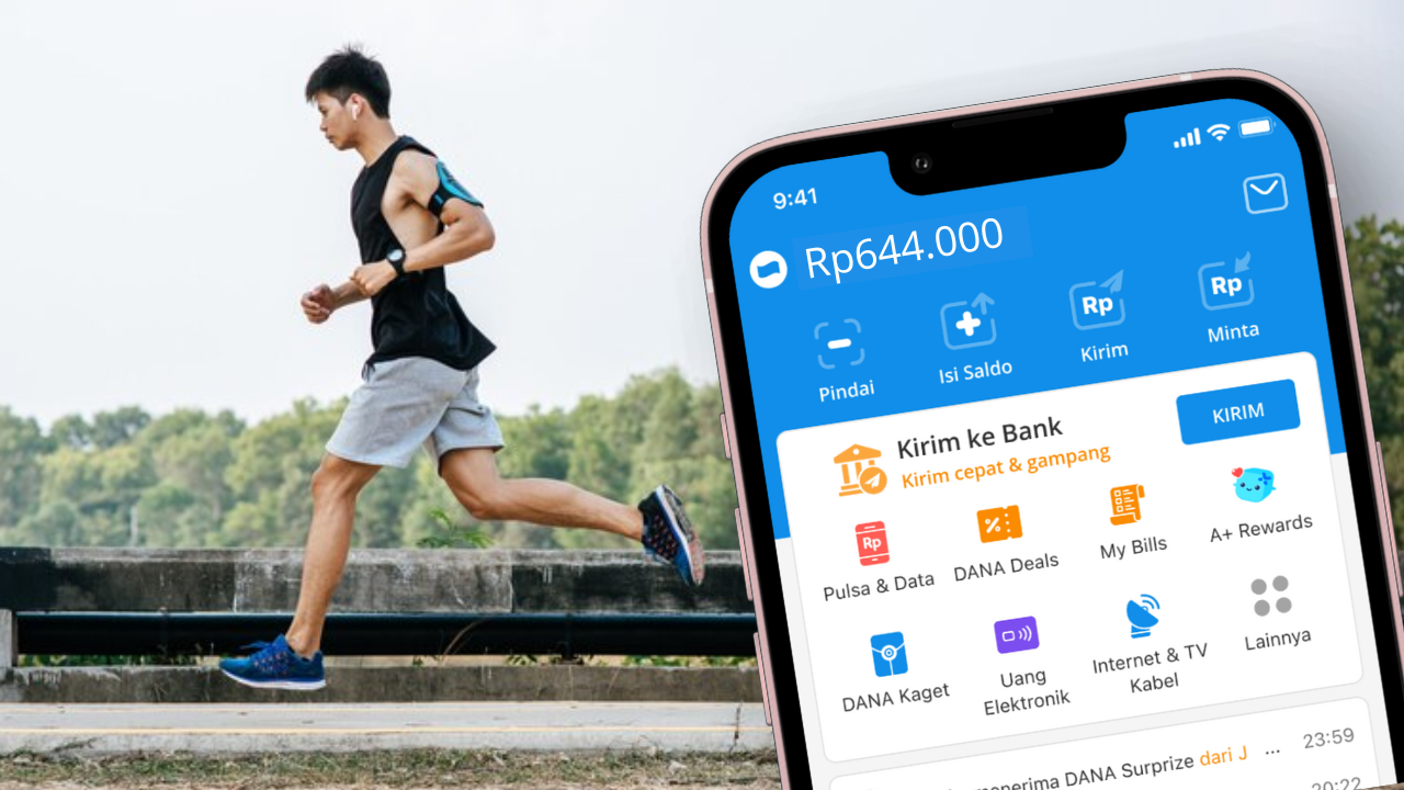 Modal Hidup Sehat Bisa Dapat Saldo DANA Gratis Rp644.000 ke Dompet Digital, Cek Sekarang Juga 