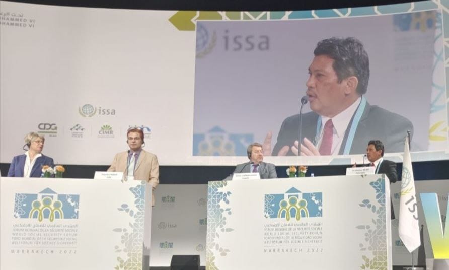Ghufron Mukti Paparkan Inovasi BPJS Kesehatan pada World Social Society Forum di Maroko