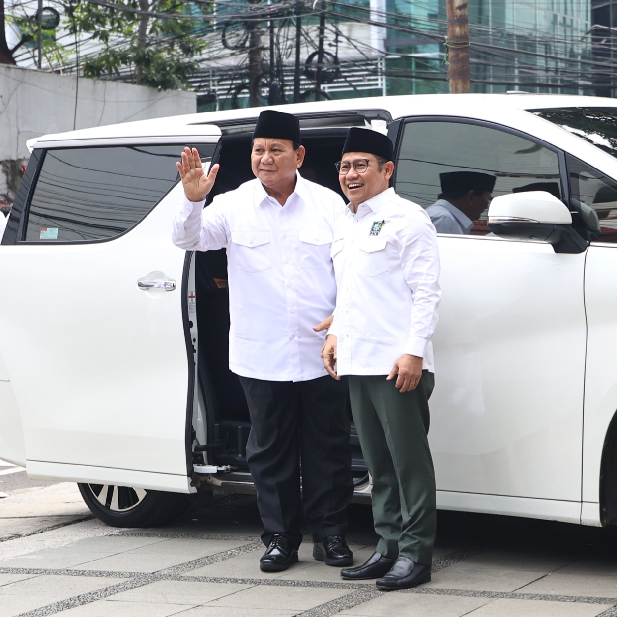 Pulang dari Penetapan Presiden di KPU, Prabowo Langsung Mlipir Kantor DPP PKB 