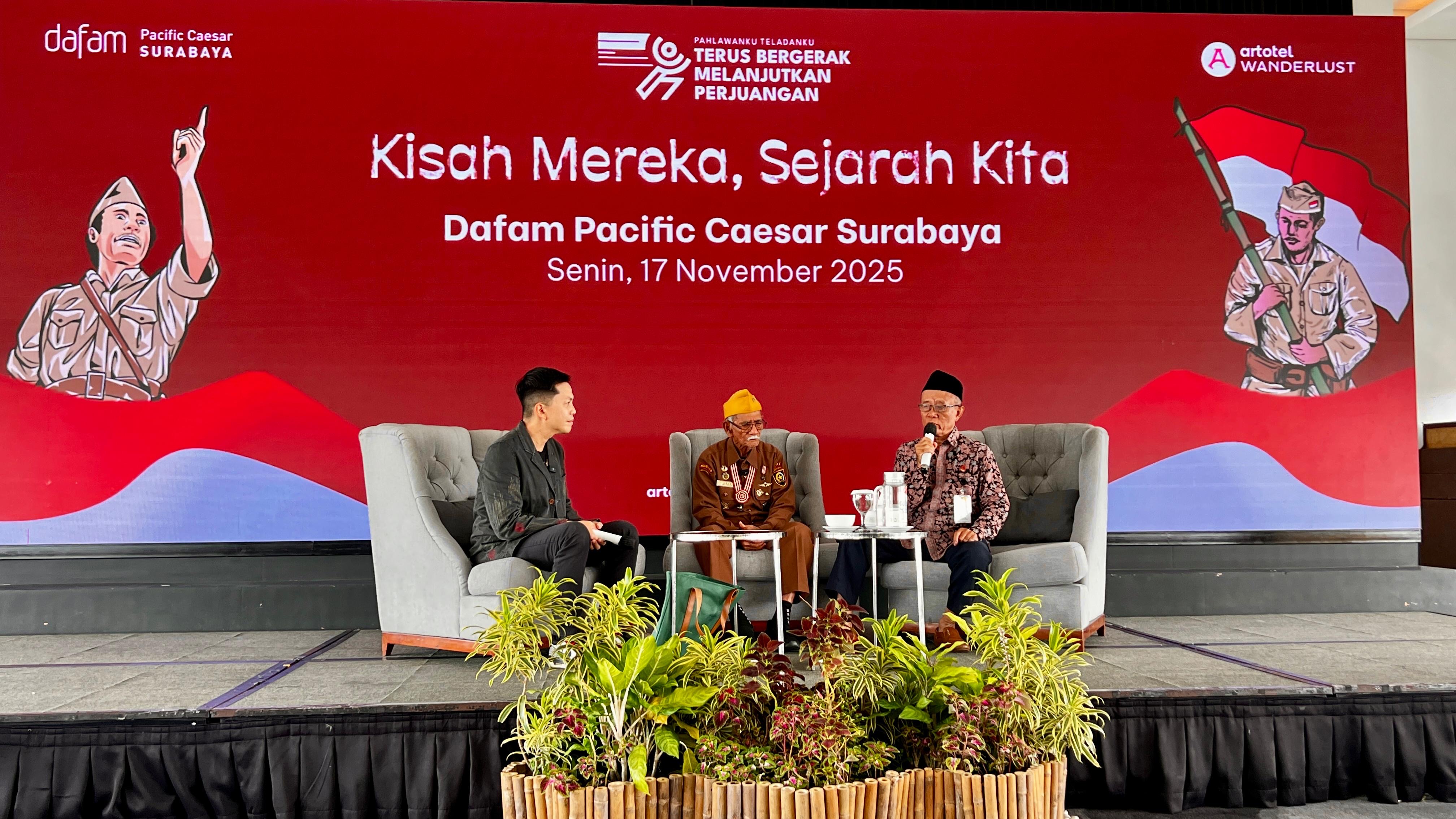 Kisah Mereka, Sejarah Kita: Dafam Pacific Caesar Surabaya Gelar Talkshow, Hadirkan Saksi Sejarah