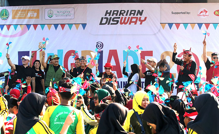 1000 Anak Antusias  Ikuti Kompetisi Permainan Tradisional Elingpiade di Kota Pasuruan