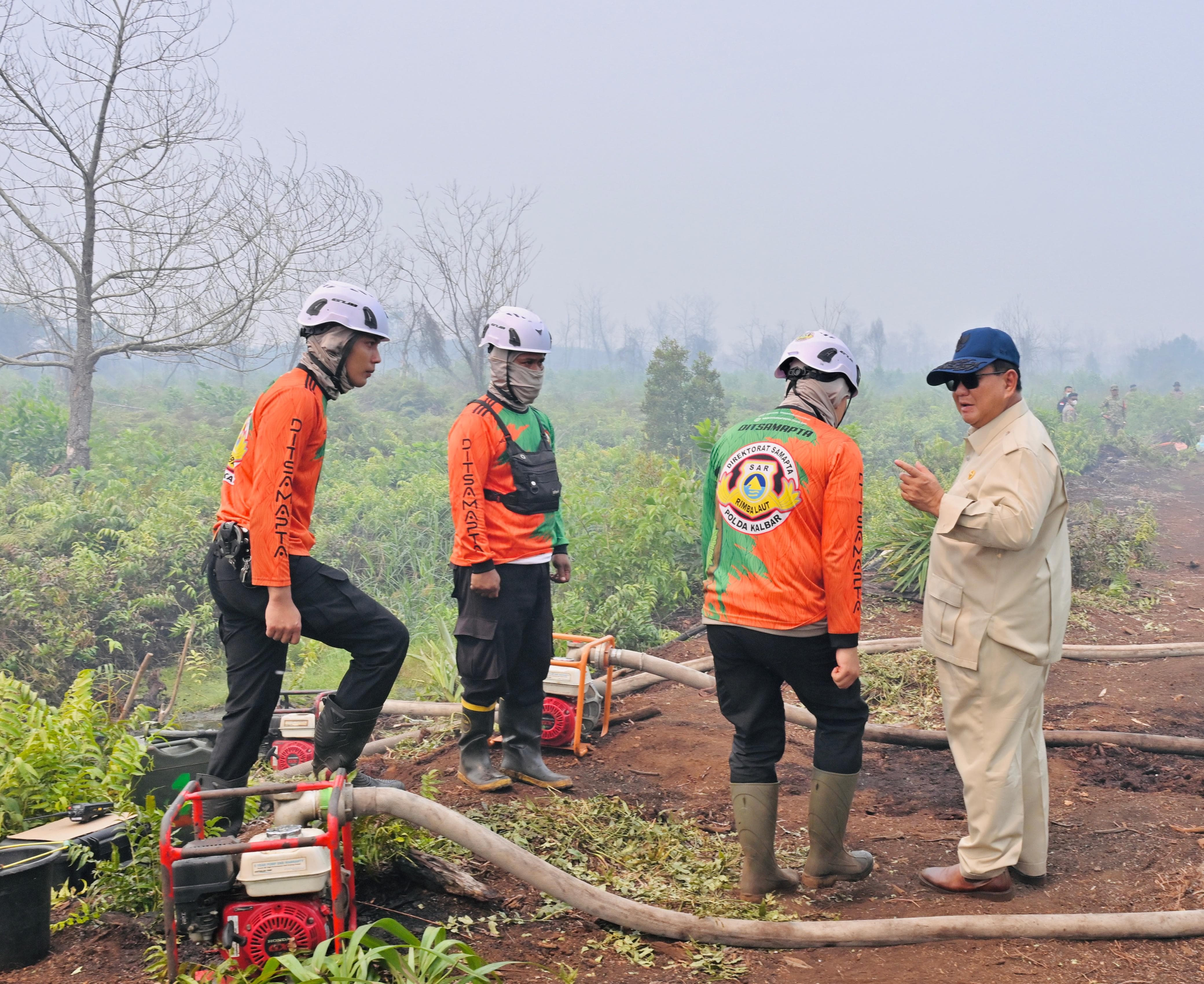 Prabowo Perintahkan Pelaku Pembakaran Hutan Ditindak Tegas