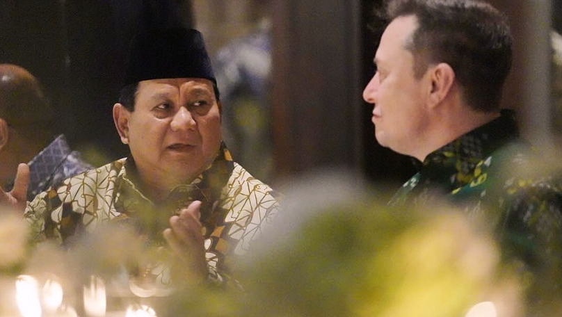 Prabowo Makan Malam Bareng Elon Musk di Sela KTT WWF ke-10, Disuguhi Tarian Khas Bali