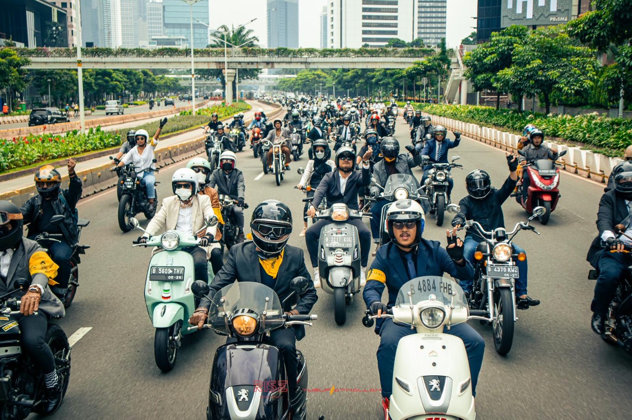 Ratusan Bikers Meriahkan Distinguished Gentleman's Ride 2022 di Jakarta, Riding Bareng Sambil Beramal