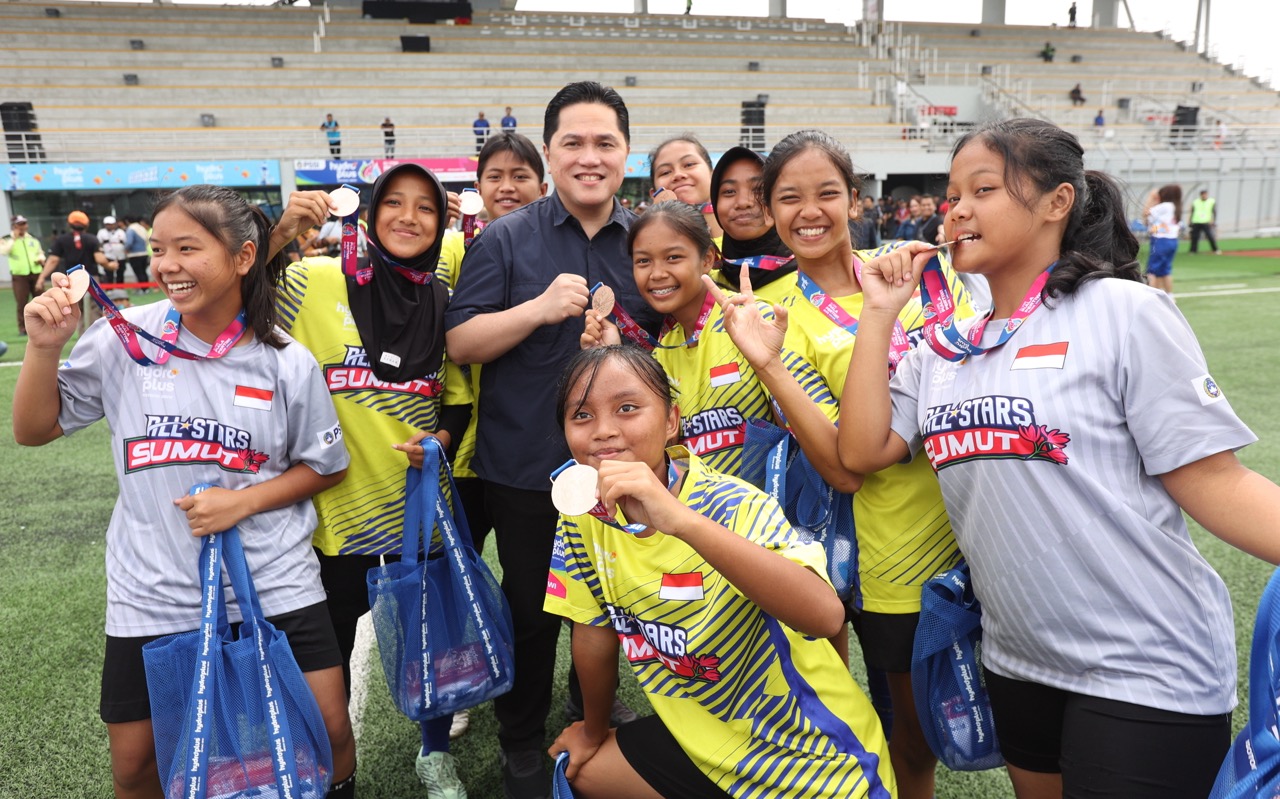Erick Tohir Semangati Talenta Muda Sepakbola Putri dalam Final Piala Pertiwi U14 & U16 2025 All Stars