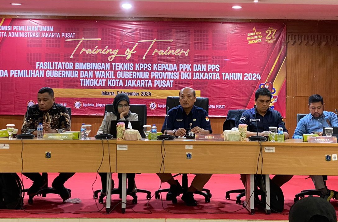 KPU Jakpus Bakal Lantik Serentak 10.794 Anggota KPPS yang Rekrut di Pilkada 2024