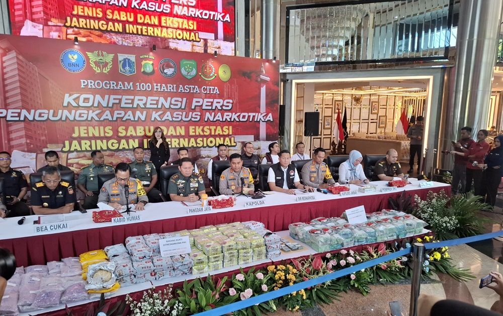 207 Kilogram Sabu Disita dari Tangan Pengedar Jaringan Narkoba Internasional