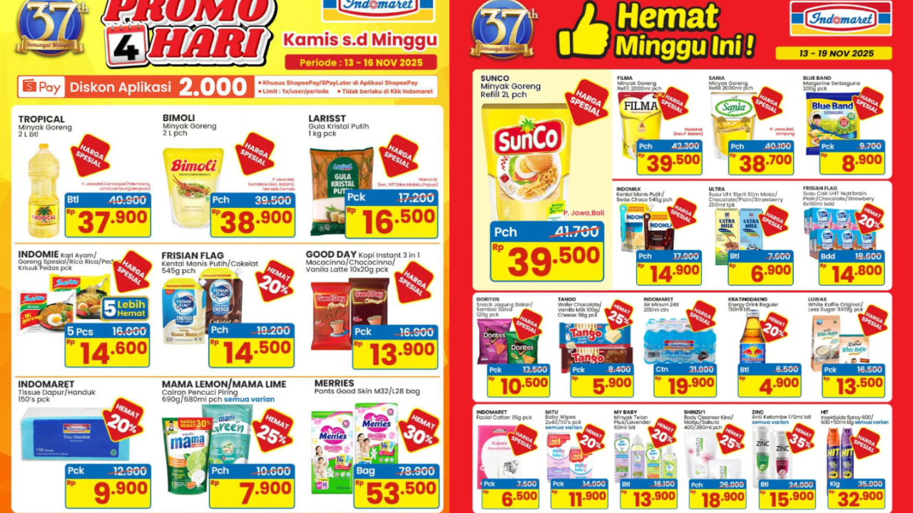 Katalog Promo JSM Indomaret Hari Ini Terbaru 16 November 2025, Mama Lemon Cuma Rp7 Ribuan