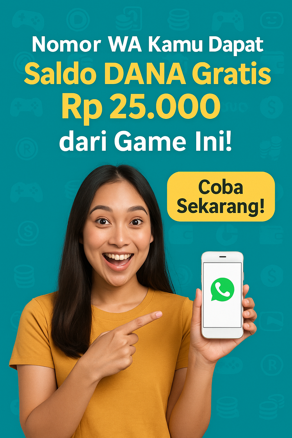 BERHASIL Nomor WA Kamu Dapat Saldo DANA Gratis Rp25.000 dari Game Ini, Coba Sekarang!