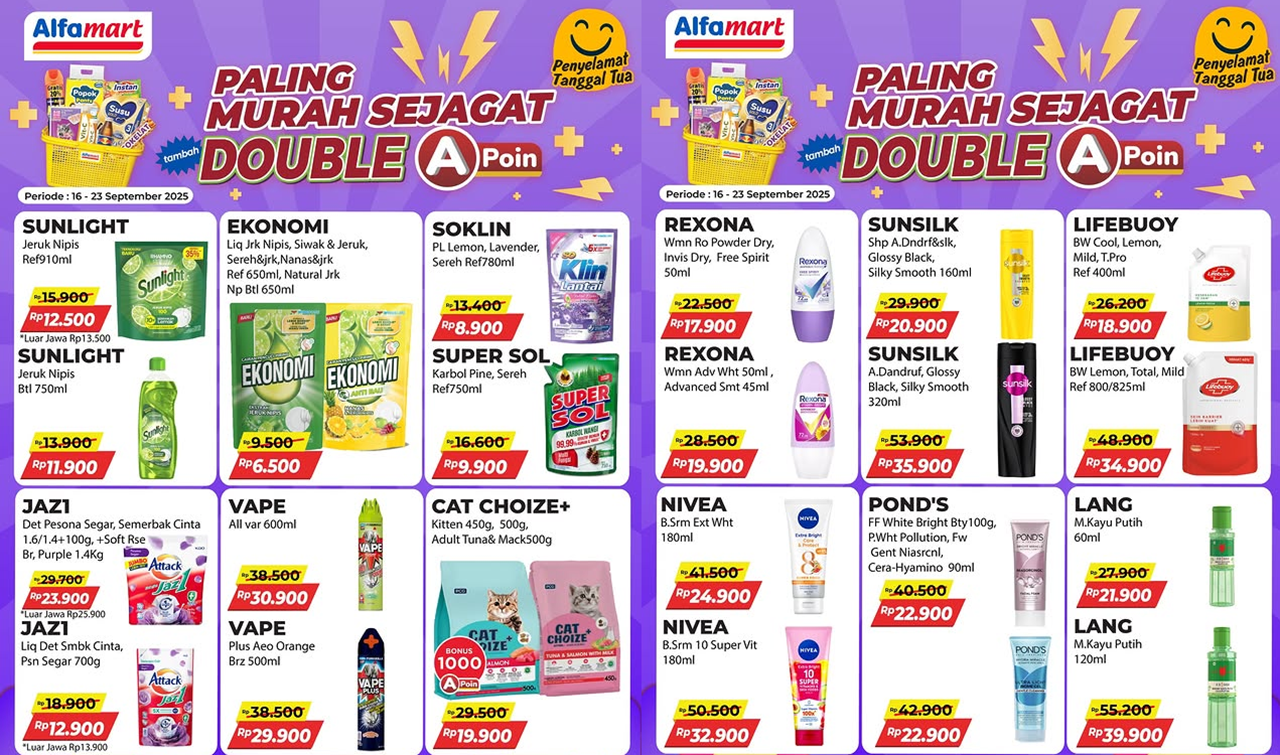 Promo Alfamart Terbaru Minggu Ini 16-19 September 2025, Belanja Sabun Ekonomi Cuma Rp6 Ribuan!