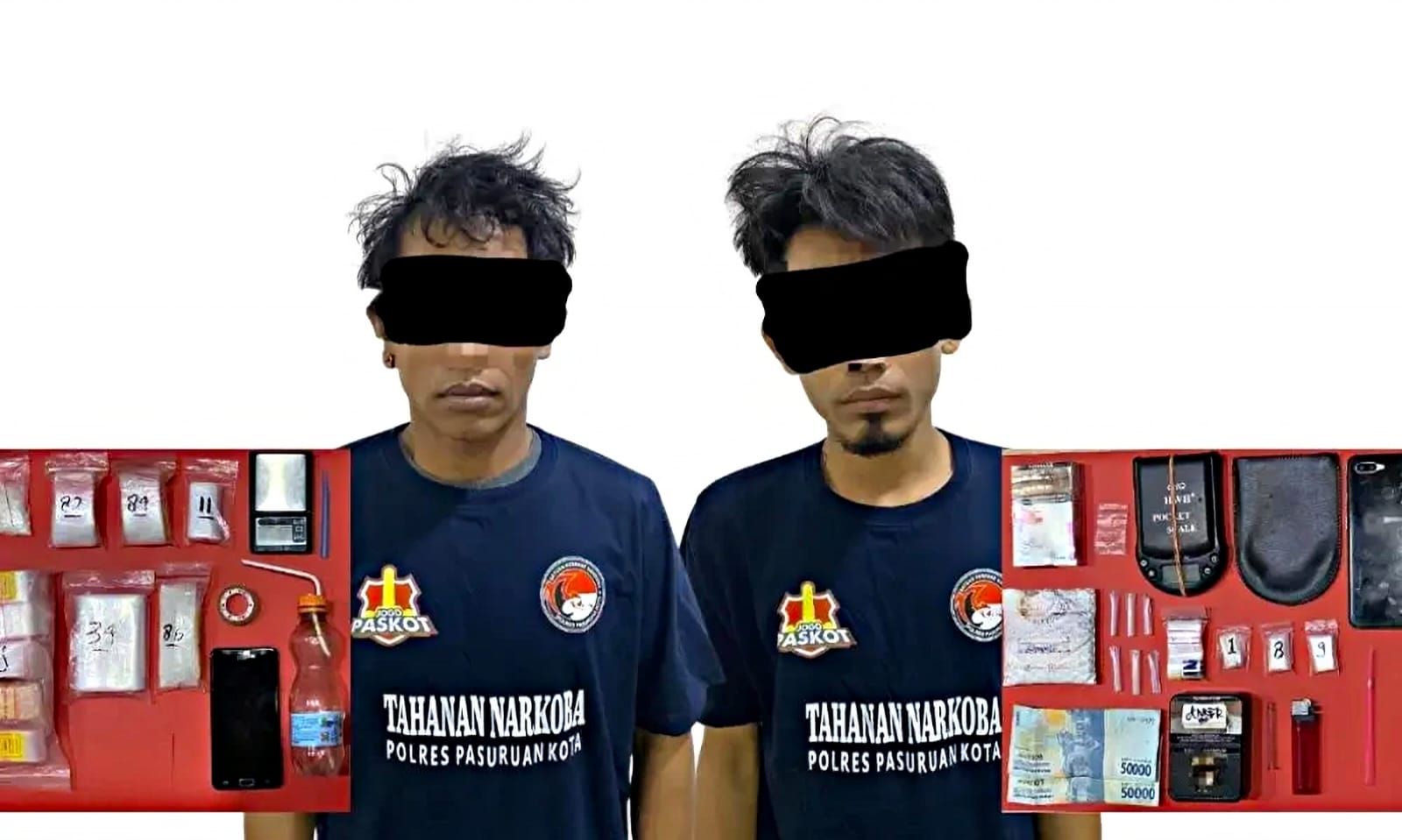 Satresnarkoba Pasuruan Kota Bekuk Dua Pengedar Sabu, Bongkar Jaringan Antarwilayah