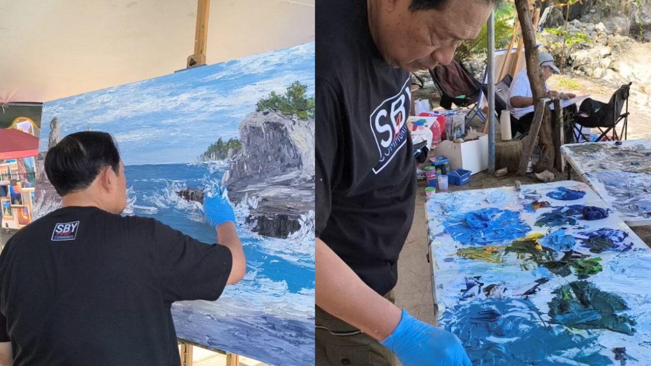 Apa Itu Teknik Finger Painting? Aksi SBY saat Melukis Pantai Klayar di Pacitan
