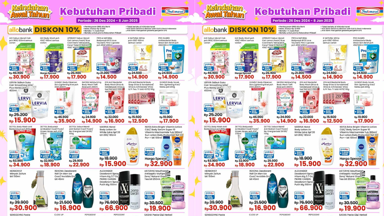 Katalog Promo Indomaret Hari ini Minggu 5 Januari 2025, Sabun Mandi Cair Mulai Rp14 Ribuan