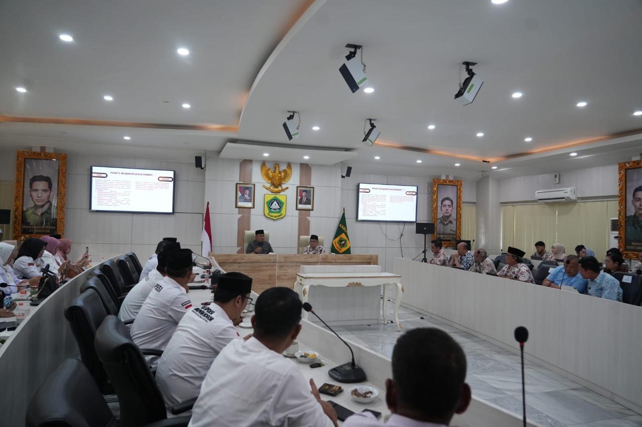 Pembangunan Desa Jadi Kunci, Bupati Bogor Pimpin langsung Rapat Perumusan Perbup Bantuan Keuangan Desa