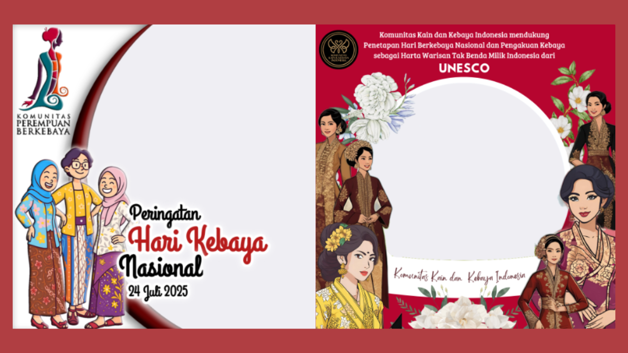 40 Link Twibbon Hari Kebaya Nasional 2025, Tunjukkan Pesona Anggun dan Berbudayamu!