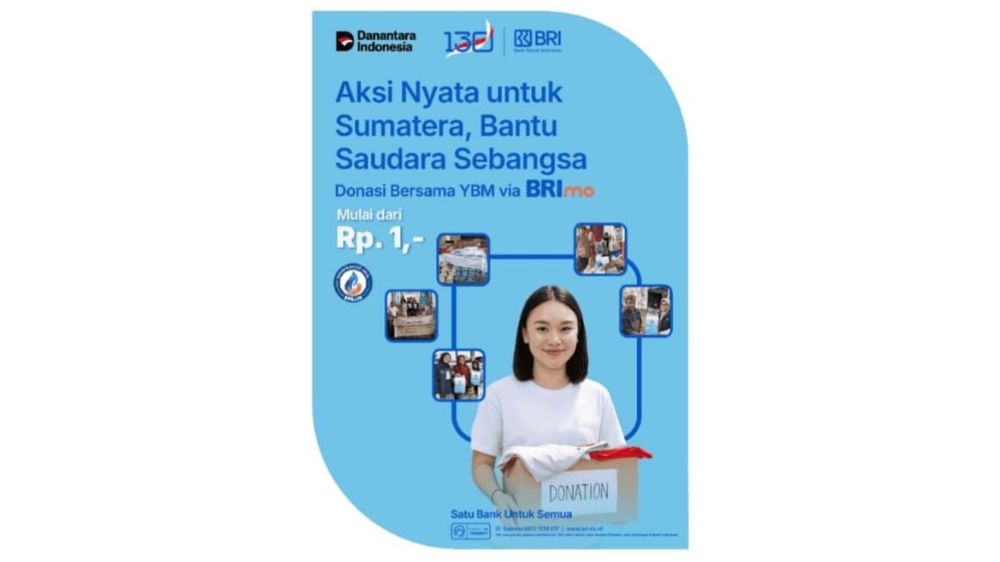 Cara Donasi untuk Sumatra Lewat Aplikasi BRImo, Ini Keunggulannya!