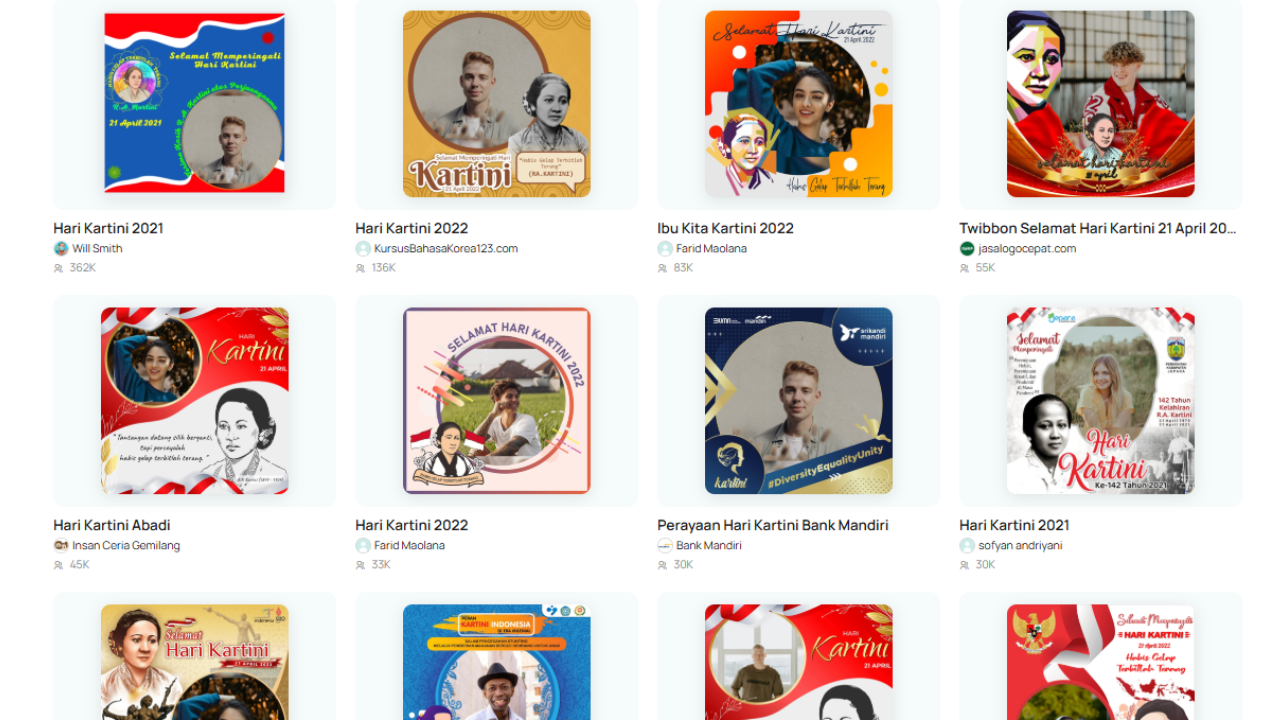 45 Link Twibbon Hari Kartini 2026 Terbaru dan Modern Lengkap Ucapan Simpel, Dukung Emansipasi Wanita