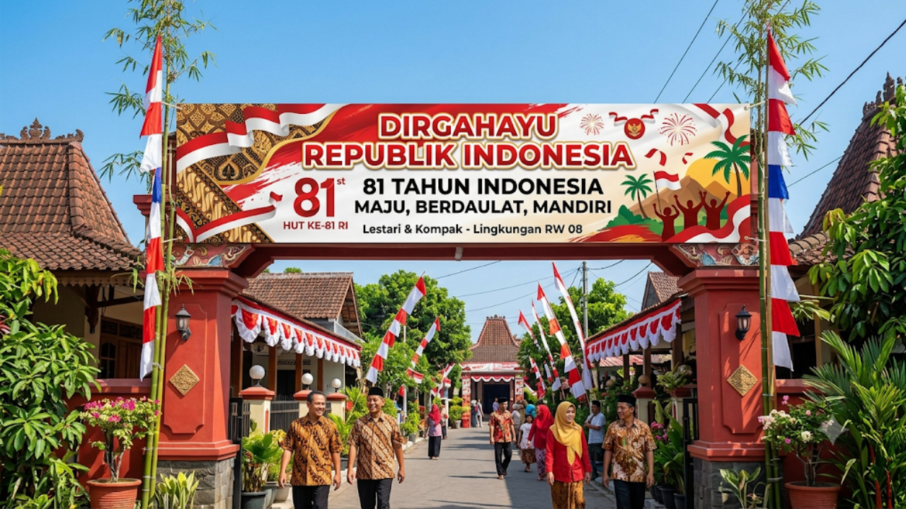 36 Prompt AI Gambar dan Banner HUT RI 2026 untuk Dekorasi, Cuma Modal Copy-Paste Hasil Langsung Jadi