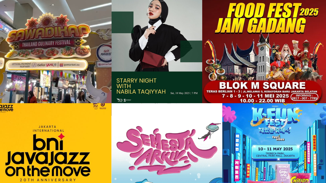 10 Daftar Event Jakarta Akhir Pekan 10-11 Mei 2025, Banjir Konser Gratis hingga Festival Kuliner
